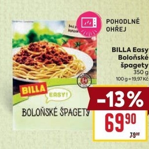Špagety Boloňské Easy Billa