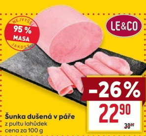 Šunka dušená nejvyšší jakosti LE&amp