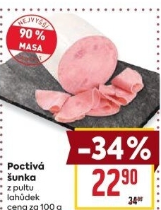 Šunka poctivá nejvyšší jakosti