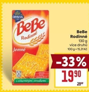 Sušenky Rodinné BeBe Opavia