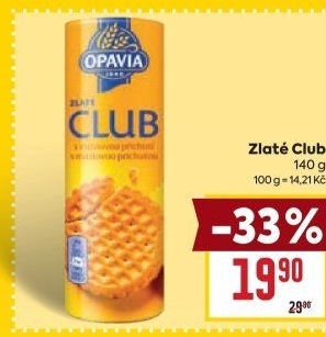 Sušenky Zlaté Club Opavia