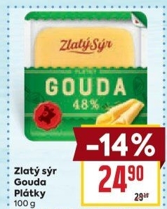 Sýr Gouda Zlatý sýr Milkpol