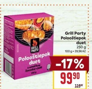 Sýr Polooštiepok duet na gril Grill Party