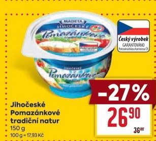 Tradiční pomazánkové Jihočeské Madeta