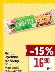 Tyčinka s ořechy Emco