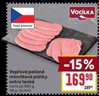 Vepřová pečeně bez kosti Vocílka
