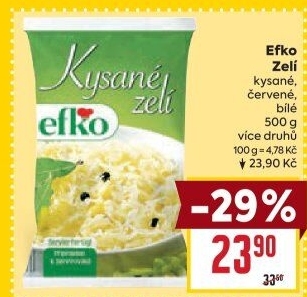 Zelí bílé kysané Efko