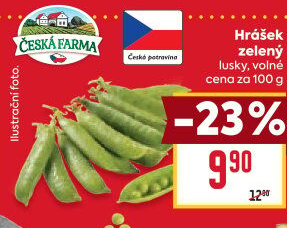 Hrách lusky Česká farma
