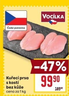 Kuřecí prsa s kostí Vocílka