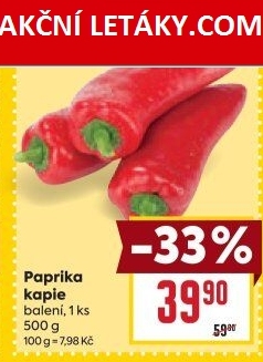 Paprika červená kapie