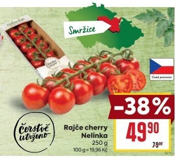 Rajčata cherry keříková Čerstvě utrženo