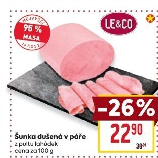 Šunka dušená nejvyšší jakosti LE&amp