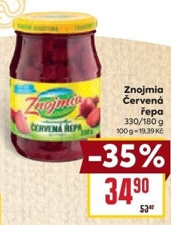 Červená řepa Znojmia