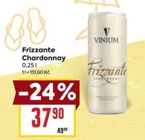 Frizzante Chardonnay Vinium Velké Pavlovice