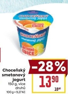 Jogurt smetanový ochucený Choceňský