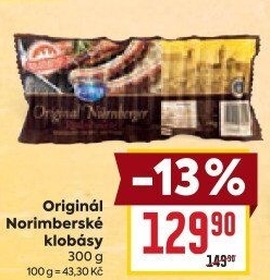 Norimberská klobása original Kupfer