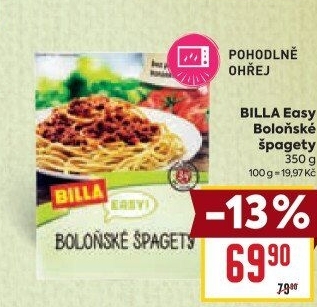 Špagety Boloňské Easy Billa