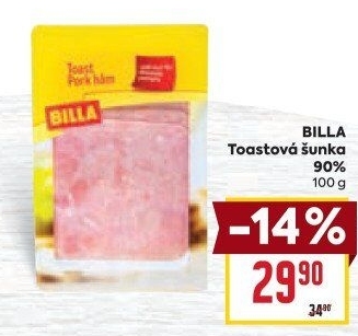 Šunka toastová Billa