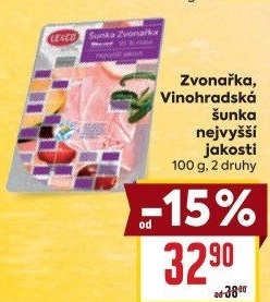 Šunka Zvonařka nejvyšší jakosti LE&amp