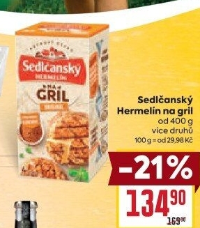 Sýr Hermelín na gril Sedlčanský