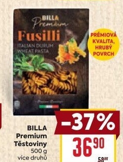 Těstoviny Premium Billa