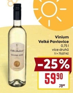 Vína Vinium Velké Pavlovice