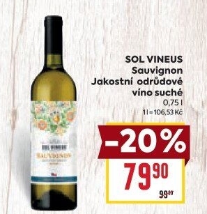 Víno Sauvignon Sol Vineus