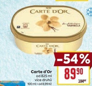 Zmrzlina ve vaničce Carte D'
