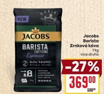 Zrnková káva Barista Jacobs