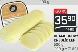 Knedlík bramborový Lef