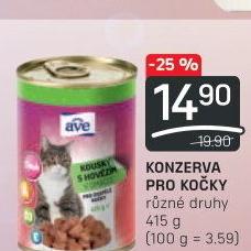 Konzerva pro kočky AVE