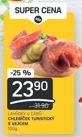 Obložený chlebíček Lahůdky U Cábů
