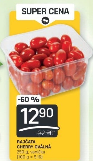 Rajčata cherry oválná