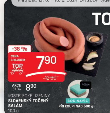 Salám slovenský točený Kostelecké uzeniny