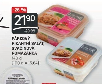 Salát párkový pikantní Lahůdky Vavřík