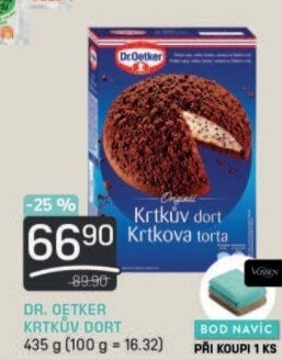 Směs na krtkův dort Dr. Oetker