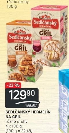 Sýr Hermelín na gril Sedlčanský