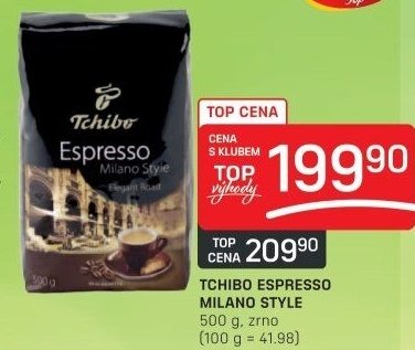Zrnková káva Tchibo Espresso Milano style
