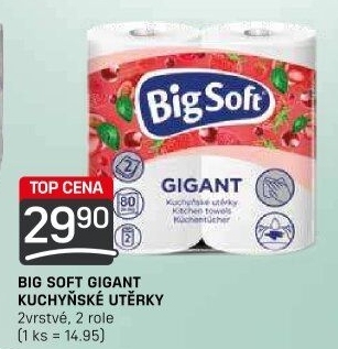 Kuchyňské utěrky 2vrstvé Gigant Big Soft