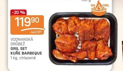 Kuřecí grilovací set barbeque Vodňanské Kuře