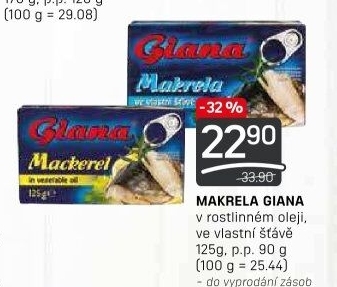 Makrela v oleji Giana
