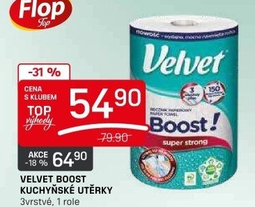 Papírové ručníky 3vrstvé Boost! Velvet