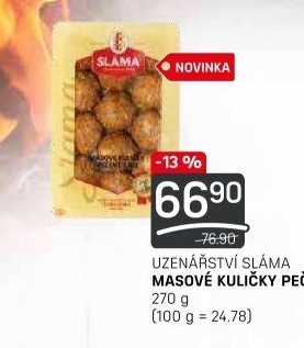 Pečené masové kuličky Sláma