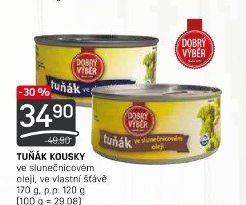 Tuňák kousky v oleji Dobrý Výběr