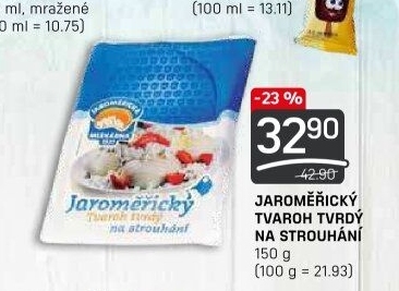 Tvaroh na strouhání Jaroměřický