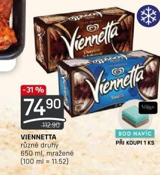 Zmrzlinová roláda Viennetta Algida