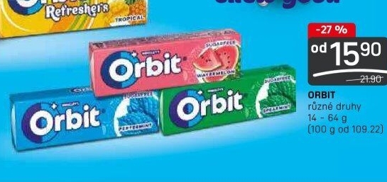 Žvýkačky Orbit