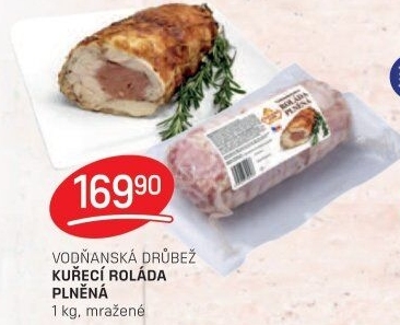 Kuřecí plněná roláda mražená Vodňanské kuře