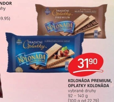 Oplatky premium Kolonáda Opavia