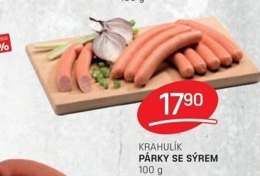 Párky se sýrem Krahulík